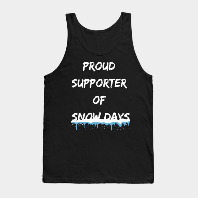 Snow Day Supporter funny Snow Lover Icicle winter Tank Top by Artstastic